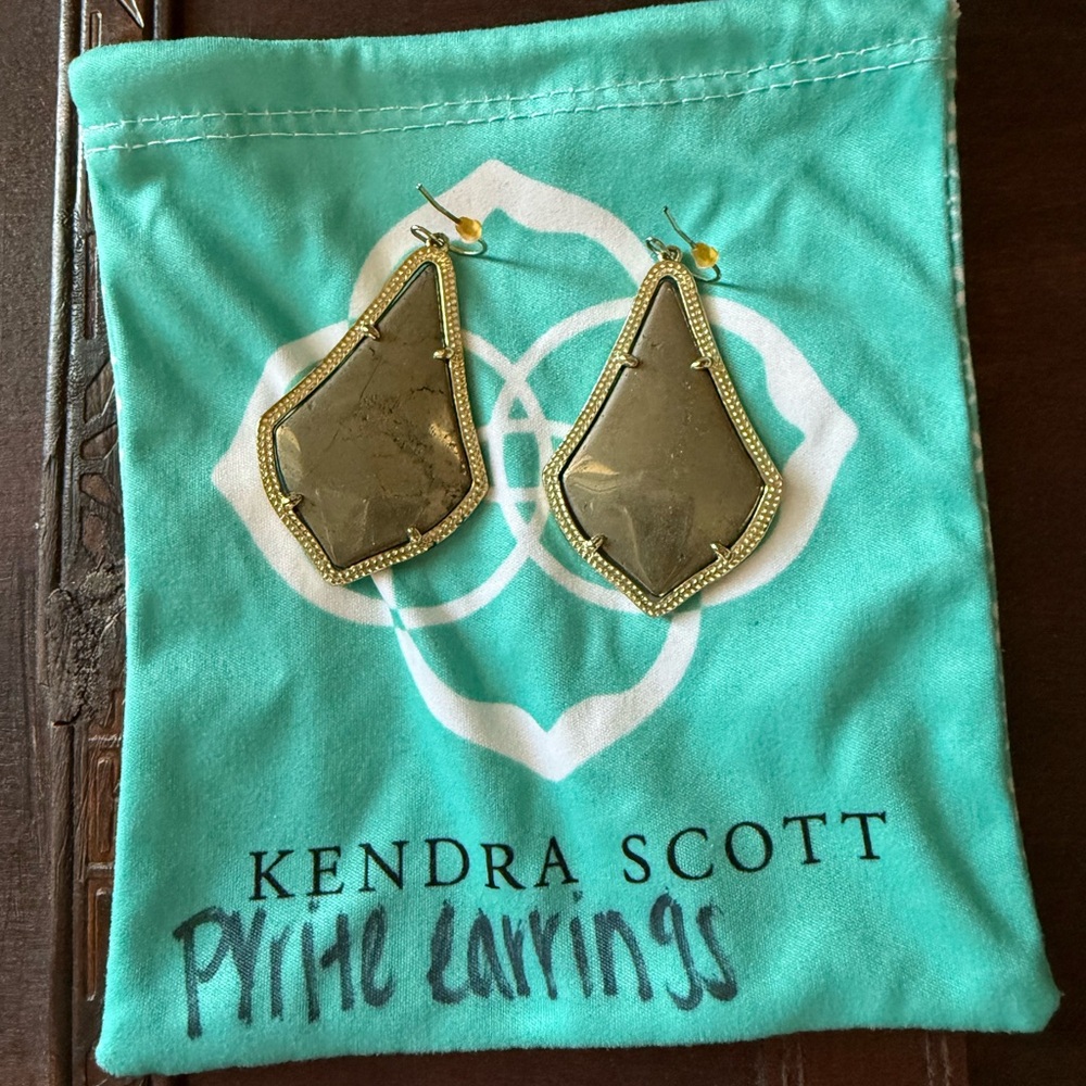 Kendra Scott Gold Statement Earrings